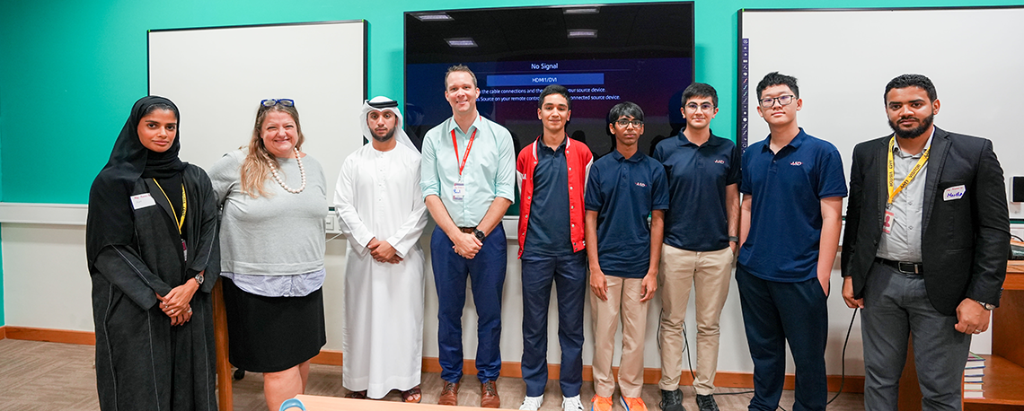 GeoHub visit to the GIS Club at the American School Dubai